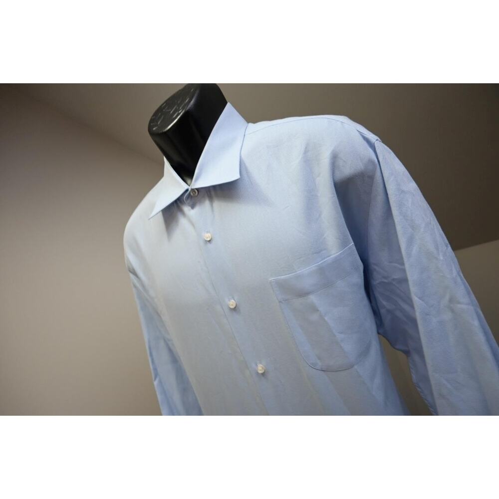 Hugo Boss Dress Shirt Long Sleeve Blue Button Up Mens‎ Sz 2XL XXL 18 34/35